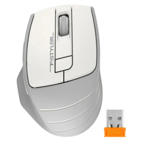 Мышь A4Tech Fstyler FG30S белый/серый оптическая (2000dpi) silent беспроводная USB (6but)